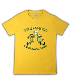 Прикольные футболки: Time to cook with Walt and Jesse на желтой